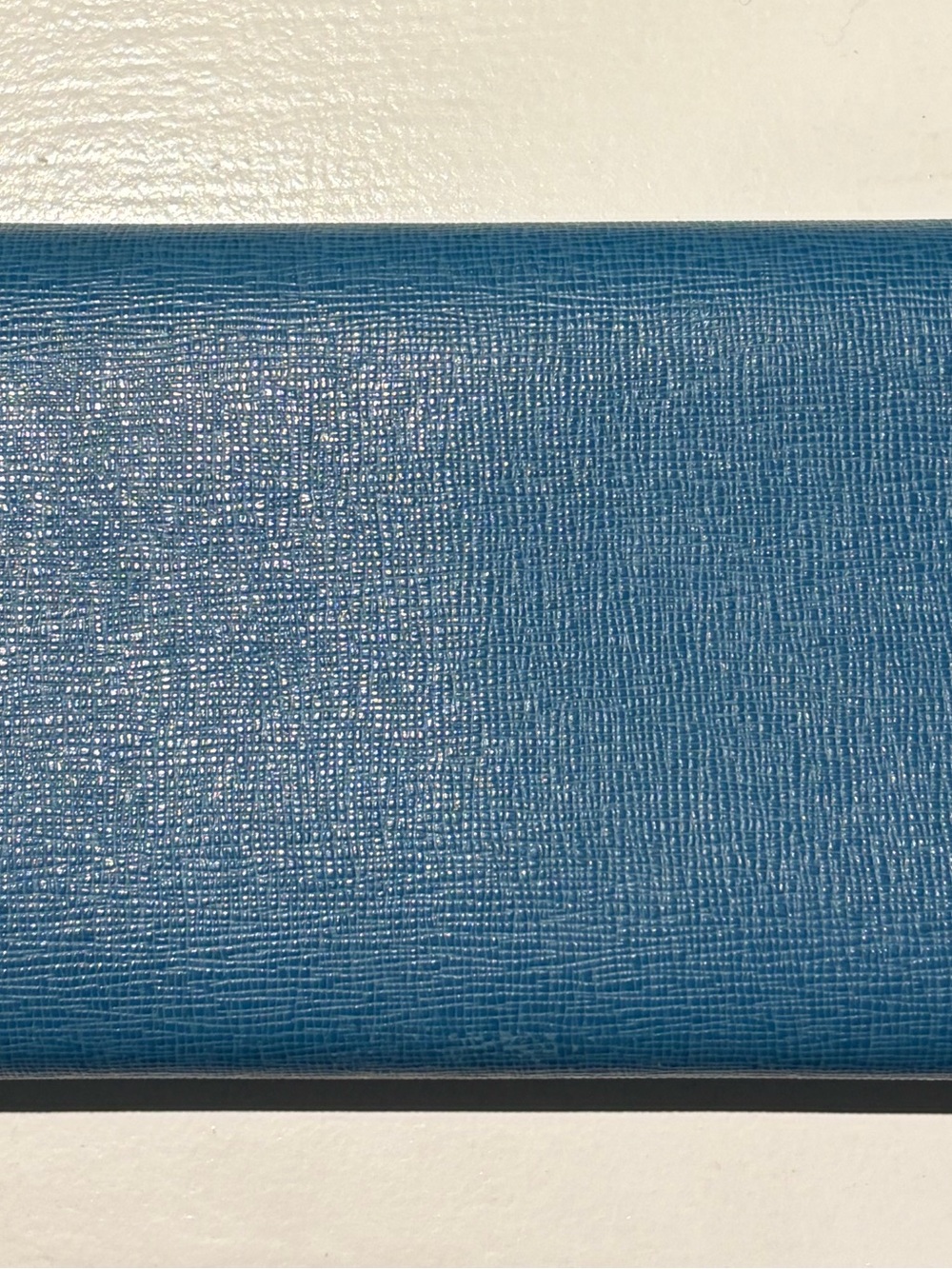 Fendi Blue Leather Continental Wallet with Gold Logo Plaque - Picture 14 of 16